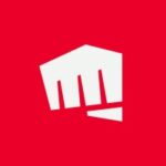 Fist bump icon with red background, representing social connections and community engagement for NOFOMO.TV.