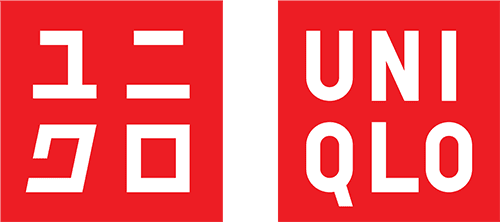 Red and white Uniqlo logo featuring Japanese characters and English text, representing a global clothing retail brand.